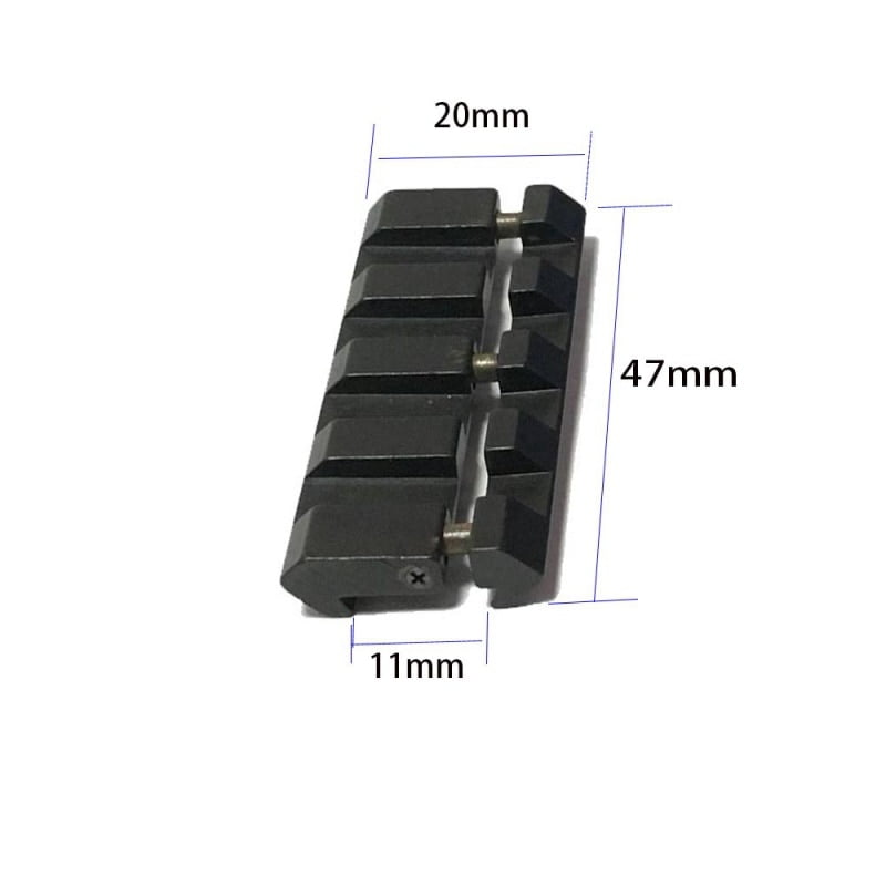 Aim Sports Kriss Style Dovetail Mounts With 2 Rail Plates Black MTK01 for sale online 