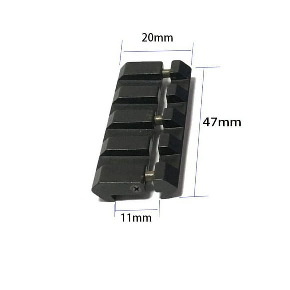 Adaptateur Picatinny 11mm Vers 20mm HWZ - 2 Pièces En Alliage Alu Ultra-léger Avec Ressort Et Goupille Amovible