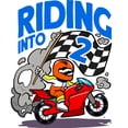 thumbnail image 3 of CafePress - Motorcyclist Riding Into - Postcards (Package of 8), 3 of 3