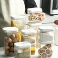 thumbnail image 5 of 3pcs Airtight Food Storage Container Durable Clear Plastic with Lids Air Tight Snacks Storage tank, 5 of 5