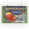 thumbnail image 3 of Summerland, BC, Canadian Apples, Vintage Label (12x18 Wall Art Poster, Room Decor), 3 of 3