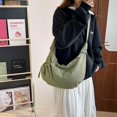 thumbnail image 6 of SPEKSEE Lazy Style Shoulder Crossbody Bag with Ruffle Designs Large Capacity Canvas Bag for Work Shopping Travel College, 6 of 19