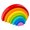 avocadogreenrainbow, variant on New rainbow arch bridge semicircle building block wooden rainbow ornaments curved plate colorful shape combination villains folding music