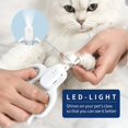 thumbnail image 3 of Claws & Tails Cortauñas para Perros y Gatos, con luz LED y UV para detección de tiña en Gatos, Carga USB Gris Sailing Electrónica, 3 of 5