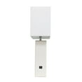 thumbnail image 2 of Elegant Designs Modern Leather Table Lamp with USB and White Fabric Shade, 2 of 8