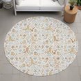 thumbnail image 6 of Addison Rugs Chantille Indoor/Outdoor Transitional Novelty Ivory Machine Washable Round Rug, 8' x 8', 6 of 7