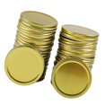 thumbnail image 1 of 24Pcs 86mm Split-Type Wide Mouth Jars Lids Storage Storage Lids; Storage Jar Caps; Jar Caps; Seal Caps with Sealing Rings Replacement Seal Cover, Golden, 1 of 6