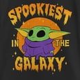 thumbnail image 2 of Girl's Star Wars: The Mandalorian Halloween Grogu Spookiest in the Galaxy  Graphic Tee Black X Large, 2 of 4