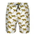 thumbnail image 4 of Kdxio Leopard Print Pattern Mens Casual Shorts - Drawstring Summer Beach Sports Shorts for Men, 4 of 9