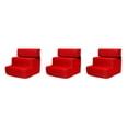 thumbnail image 2 of relayinert Pet Dog Stairs Ladder Ramp Puppy Removable Steps 3 Washable for Sofa Indoor Red 35 x 30 x 30cm 3Set, 2 of 6