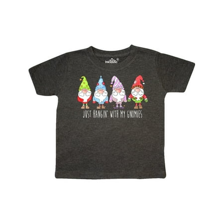

Inktastic Christmas Hangin With my Gnomies Gift Toddler Boy or Toddler Girl T-Shirt