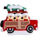 thumbnail image 1 of Paquete de 2Colgante de árbol de Navidad con nombre escrito a mano, coche para 3 personas, adornos de decoración para árbol de Navidad, colgante de Papá Noel, regalos de Navidad, 1 of 5