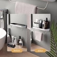 thumbnail image 5 of Estante de ducha adhesivo, organizador de caja de almacenamiento adhesivo, estante de almacenamiento de baño de fácil montaje, soporte para champú, estantes sin perforaciones para almacenamiento de ba, 5 of 5