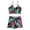 Q#9527, variant on BOOMNY Womens Bikini Sets 2 Peice Swimsuit For Women Hawaii Graphic Swimwear Spaghetti Straps Low Rise Cozy Soft Bathing Suits