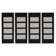 thumbnail image 1 of JUNWELL Grille d'Aération en Aluminium Noir pour Armoires, Garde-Robes et Armoires à Chaussures, 1 of 9