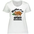 thumbnail image 3 of Inktastic Sloths Are My Spirit Animal with Cute Sloth Illustration Women's Plus Size T-Shirt, 3 of 5