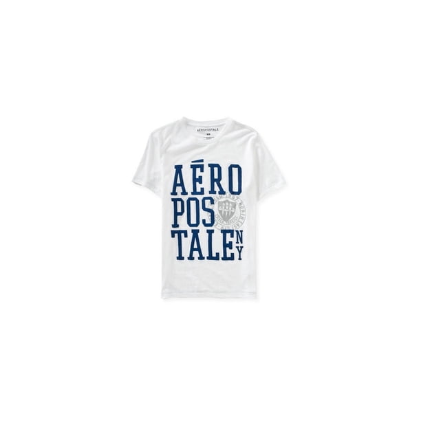 Aeropostale Hombres Ne Div. Camiseta gráfica Nyc, blanca, grande Aeropostale Camiseta gráfica