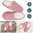 thumbnail image 3 of Pantuflas Peludas para Mujer Y Hombre Viscoelástica Suave Antideslizantes Sólidas Interiores, 3 of 9