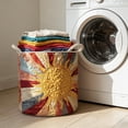 thumbnail image 4 of Creatine Quilted Fabric Storage Organizer For Home Versatile Laundry Hamper Holds Blankets Books And, 4 of 6