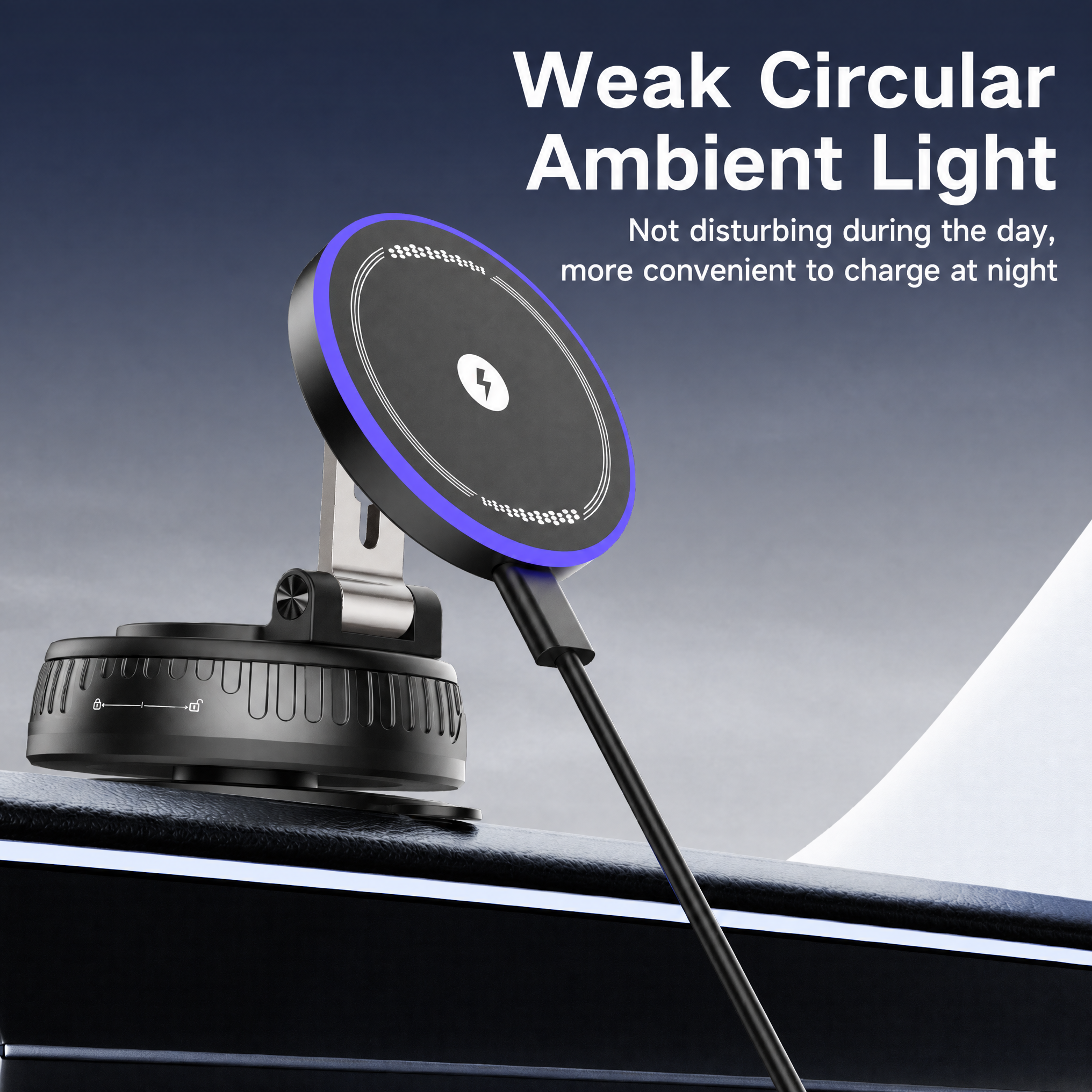 VAMOUT 15W Magnetic Wireless Car Mount Charger photo 5