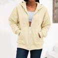 thumbnail image 5 of Towmus 2025 Zip Up Hoodies for Women 2025 Fall Trendy Plus Size Hooded Sweatshirt Full Zip Zipper Athletic Jacket Lightweight Workout Sweatshirts Coats, 5 of 6