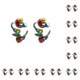thumbnail image 3 of Jumpingount Anillo de tejer Animal Fiesta étnica Anillos de apertura diario Suministros de costura Boda de accesorios Colorido NJ646 Colorido NJ646 10piezas, 3 of 6