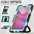 thumbnail image 3 of Decase Shockproof Case for Lenovo Tab One 8.7" / K9 2025,3 in 1 Heavy Duty Kids Silicone Cover Bulit in Screen Protector,Full-Body Tablet Case with Rotating Handle Stand,C, 3 of 9