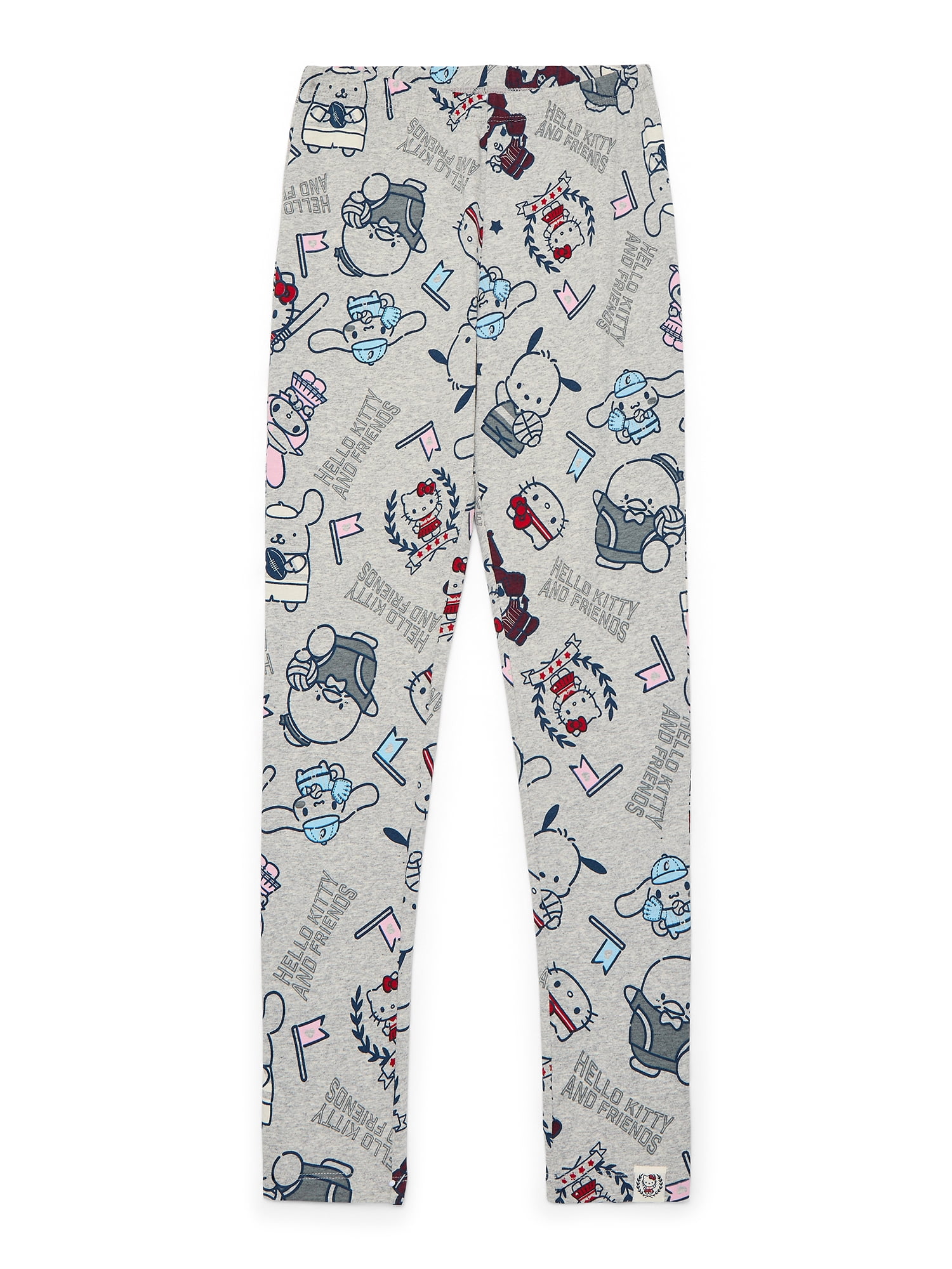 Wonder Nation Hello Kitty Girls Print Leggings, Sizes 4-16