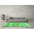 thumbnail image 3 of Ahgly Company Indoor Rectangle Abstract Emerald Green Modern Area Rugs, 8' x 12', 3 of 4