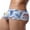 Blue, variant on Lilgiuy Men's Casual Comfortable Breathable Printed Mid-Low Waist Panties Fall Fashion for 2022 Spring Winter