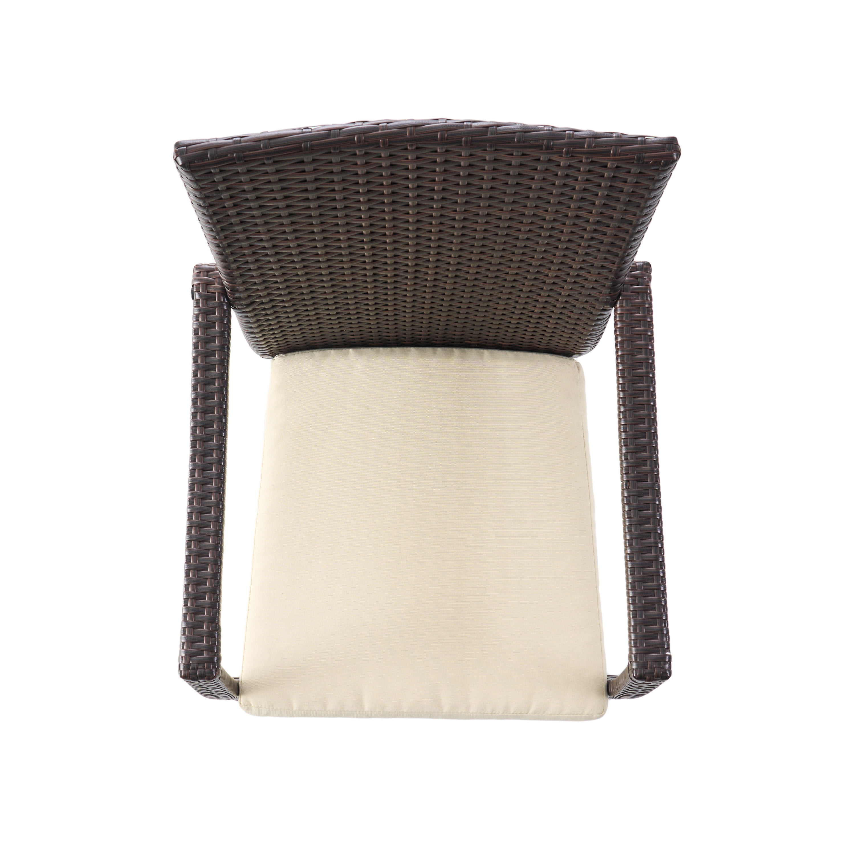 Phil 5 Piece Outdoor Round Wicker Dining Set, Multibrown