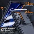 thumbnail image 3 of 3 in 1 Magnetic for Samsung Galaxy S24 Ultra Case with Slide Camera Cover&2 Screen Protectors(Black), 3 of 9