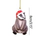 thumbnail image 3 of Fiudx Ofertas Del Día Colgante Pequeño De Navidad, Árbol De Navidad, Decoraciones Para Coche, Sombrero De Navidad Acrílico, Colgante Pequeño, 3 of 4