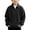 Black, variant on Boys Polo Sweatshirt Waffle Knit Half Zip Pullover Long Sleeve Collared Relaxed Fit Lightweight Casual Outdoor Wear Dark Gray Size 3T