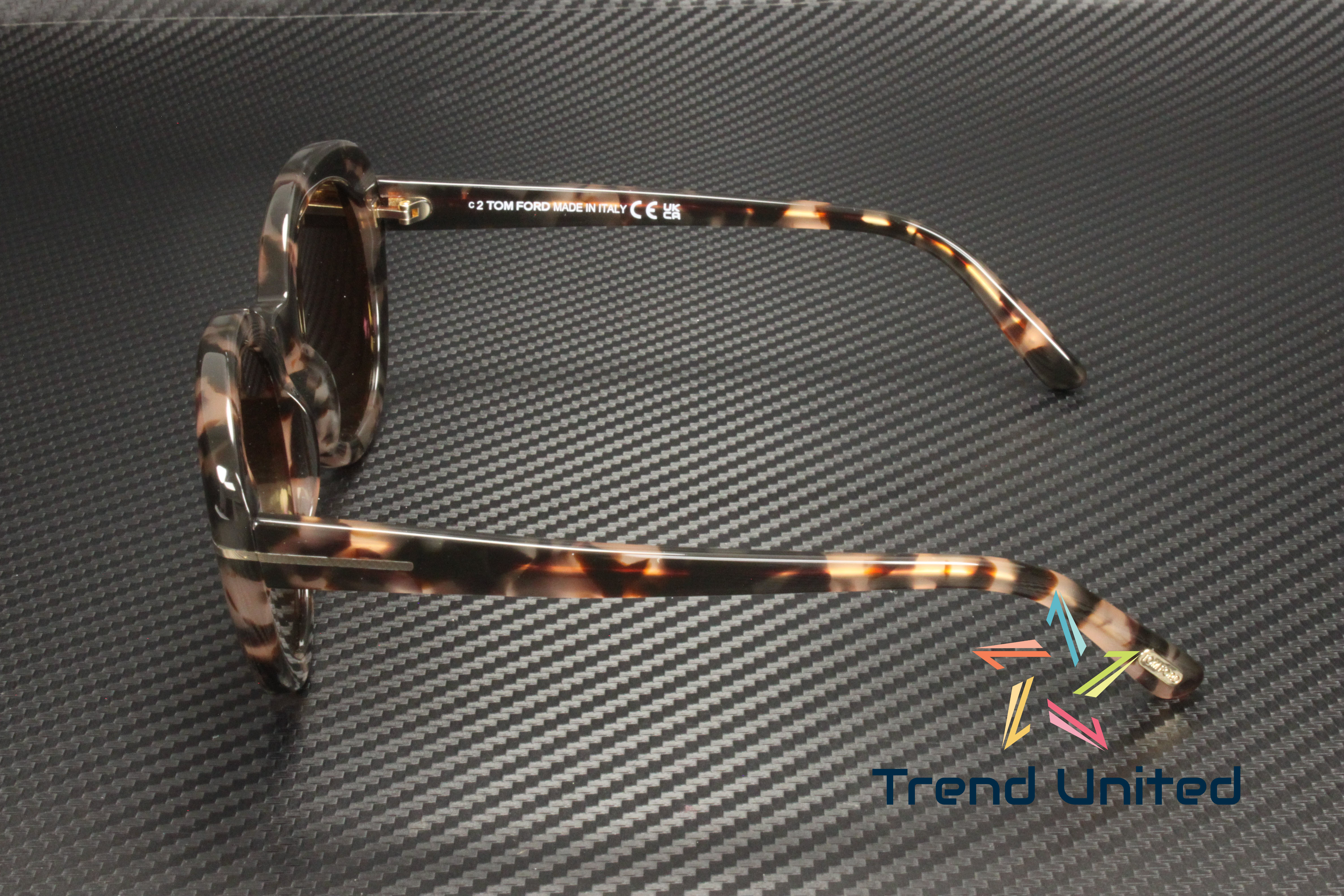 Tom Ford FT1009 Sunglasses Havana Acetate/Metal Tom Ford Sunglasses FT 1009 Lily- 02 53Y Shiny Blonde Havana  main image 3