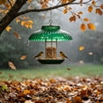 thumbnail image 5 of Kafsov Bird Feeder Rain Guard - Plastic Dome Shield, Weatherproof Squirrel-Proof Cover for Outdoor Tube, Tray & Dome Feeders Green, 5 of 5