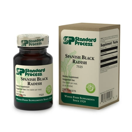 Standard Process Adrenal Standard Process - Spanish Black Radish - Supports Healthy Liver and Gallbladder Function, Digestion and Toxin-Elimination, Provides Vitamin C, Gluten Free and Vegetarian - 270 Tablets ()