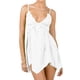 thumbnail image 1 of Lucakuins Camisón de encaje para mujer, lencería de malla transparente con cuello en V, sin mangas, ropa de dormir con tirantes, dobladillo Irregular, ropa interior sin espalda Lucakuins  moda, 1 of 7