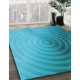 thumbnail image 2 of Ahgly Company Indoor Square Patterned Dark Turquoise Green Area Rugs, 8' Square, 2 of 6