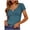Blue, variant on Aloohaidyvio Crop T Shirts for Women,Womens Short Sleeve T Shirts V Neck Crop Going Out Cute Tops for Women Basics Tees Summer Trendy Clothes