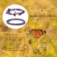 thumbnail image 3 of 2Pcs Butterfly Bracelets for Women Healing Crystals Bracelets for Women Natural Gemstone Stretchable Chip Jewelry 8mm Crystal Beaded Bracelet Gift for Birthday, 3 of 14