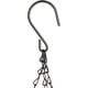 thumbnail image 4 of Juego de 3 macetas colgantes cesta plantas de coco de 30 cm de diámetro 21 L con cadena, marrón Adepaton QH-1178, 4 of 6