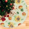 thumbnail image 5 of Coolnut Thanksgiving Christmas Tree Skirt Thanksgiving Tree Skirt for Holiday Party Home Christmas Day Ornaments36", 5 of 6