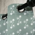 thumbnail image 3 of Ambesonne Vintage Floral Grommet Curtain, Tulips Feminine, 50" x 84", Pale Sage Green White, 3 of 6