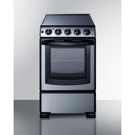 20" Wide Electric Smooth-Top Range