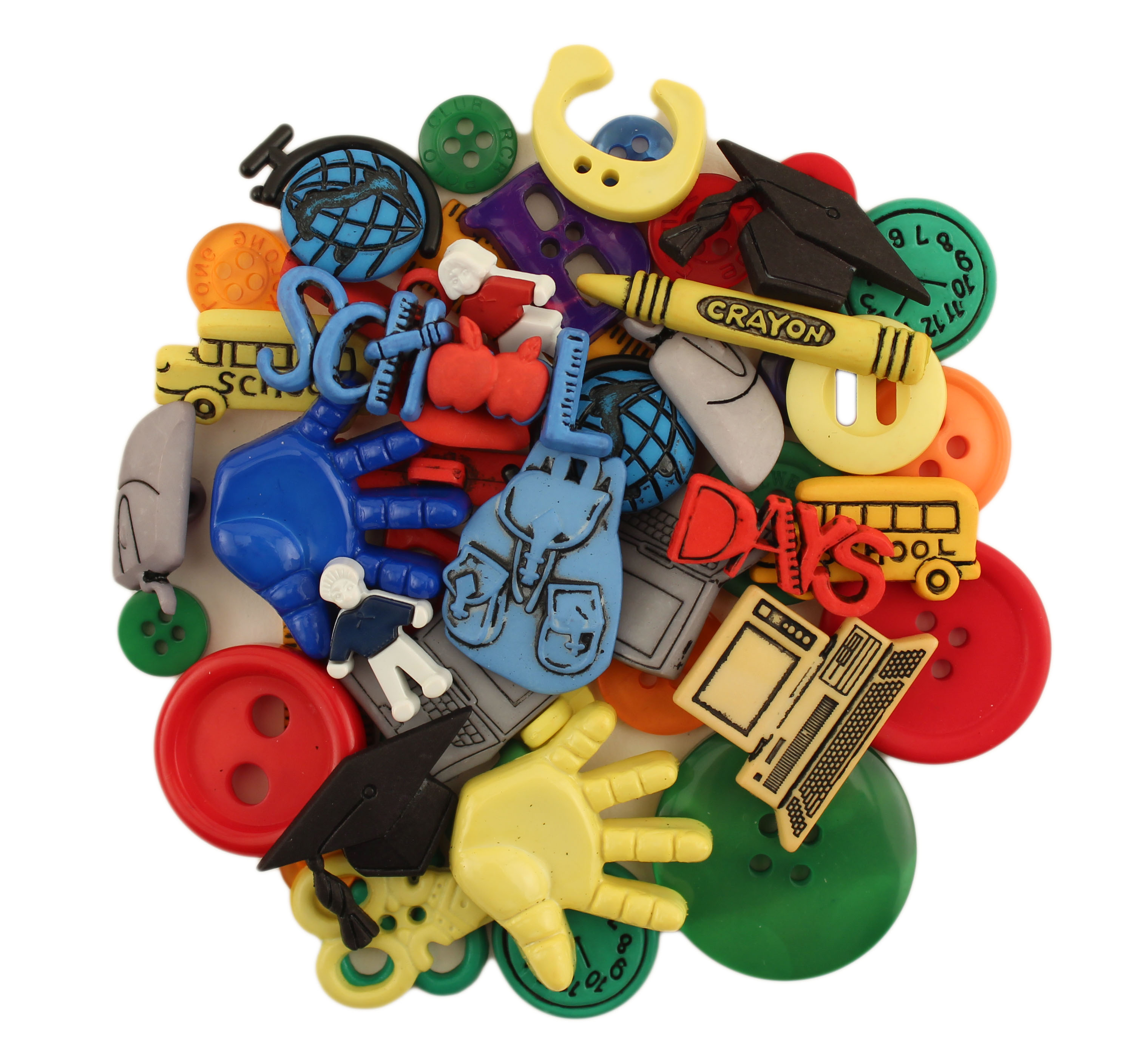 Buttons Galore 50 Piece Button Value Pack School