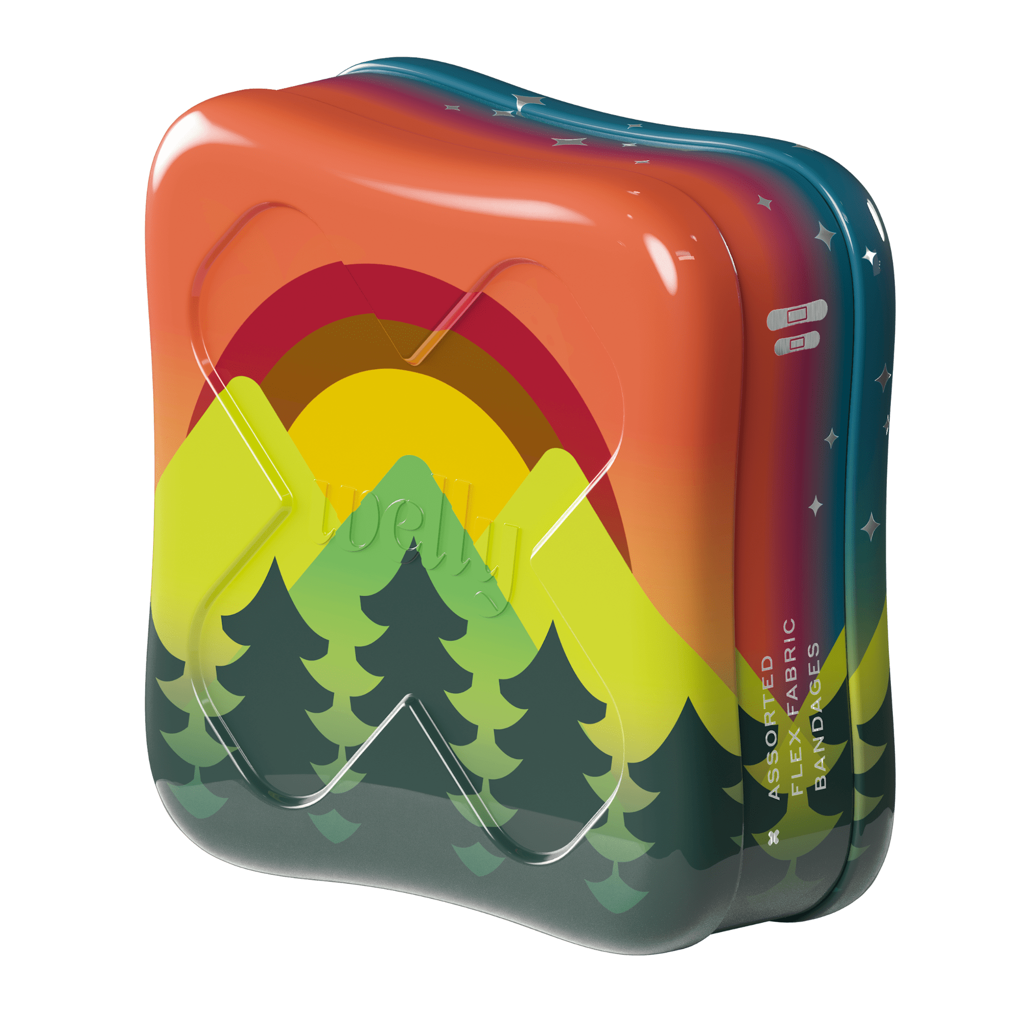 Welly Camping Bravery Badges, Assorted Flex Fabric Bandages, 48ct