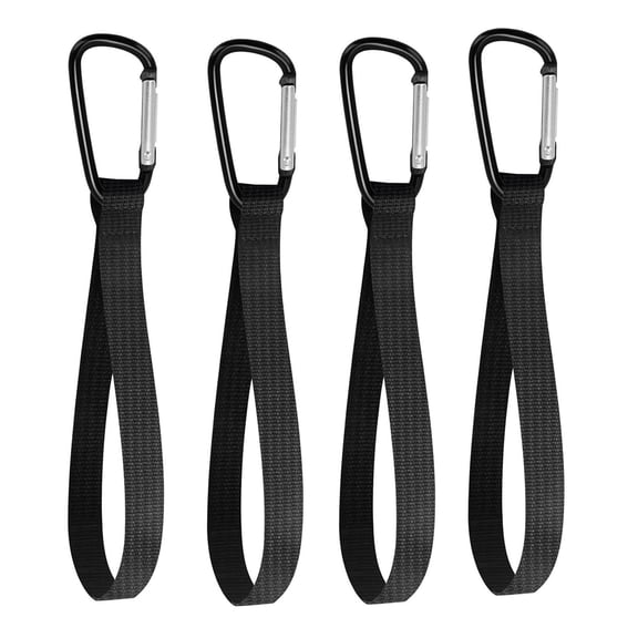 4Pcs Rustproof Clamping Hooks For Grocery Baskets Multifunctional Carabiner Clips for Backpacks Wheelchairs