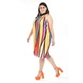 thumbnail image 1 of Vestido plisado multicolor Roman Fashion /Tallas Extras, 2325 (Fiusha) fucsia 36, 1 of 7