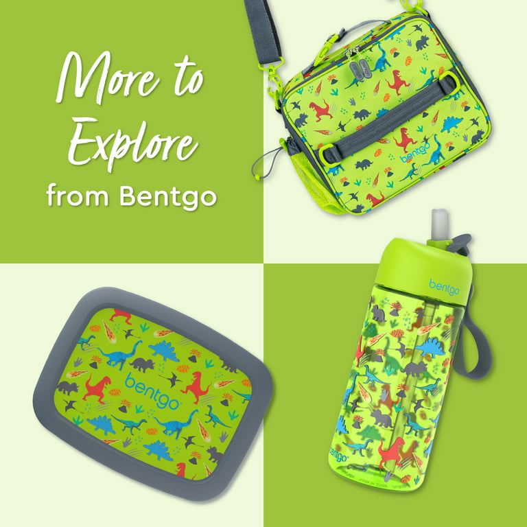 Bentgo® Kids Lunch Box Kids Water Bottle - New & Improved 2023 (Blue)